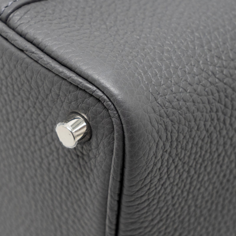 Hermes Picotin 18 Lock Bag Clemence Ardoise SHW Stamp W