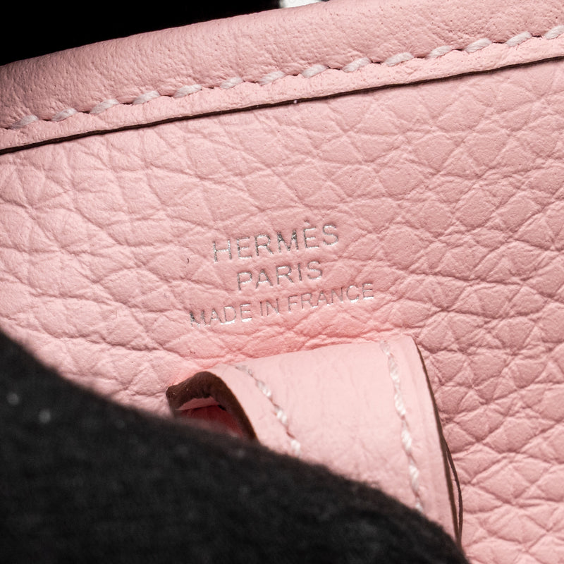Hermes Mini Evelyne Clemence Rose Sakura SHW Stamp K