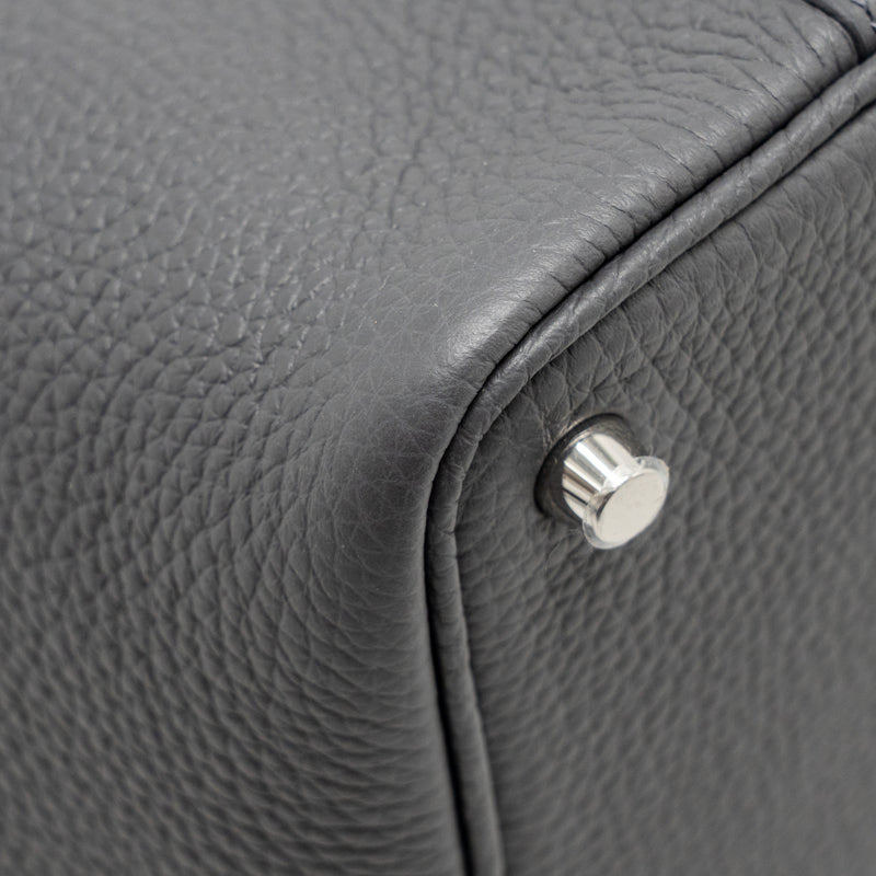 Hermes Picotin 18 Lock Bag Clemence Ardoise SHW Stamp W