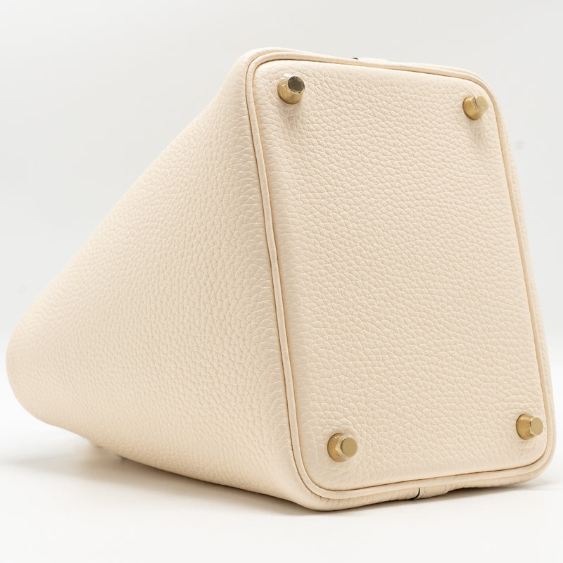 Hermes Picotin 18 Lock Bag Clemence Nata GHW Stamp W
