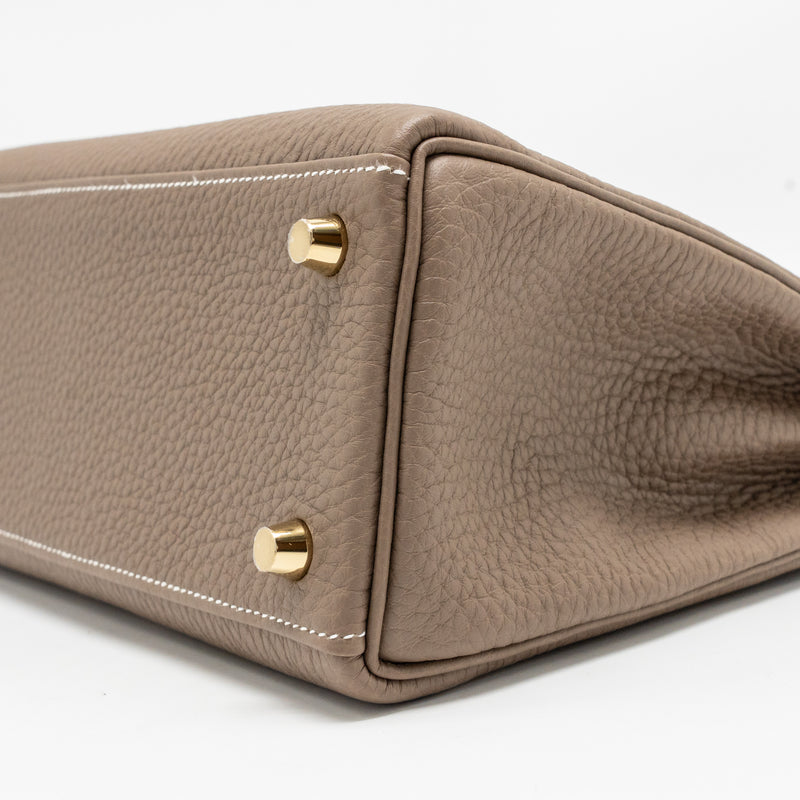 Hermes Kelly 25 Togo Etoupe GHW Stamp K