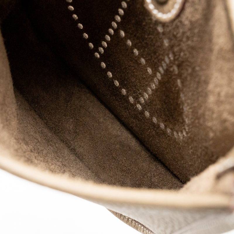 Hermes Mini Evelyne clemence etoupe GHW stamp K