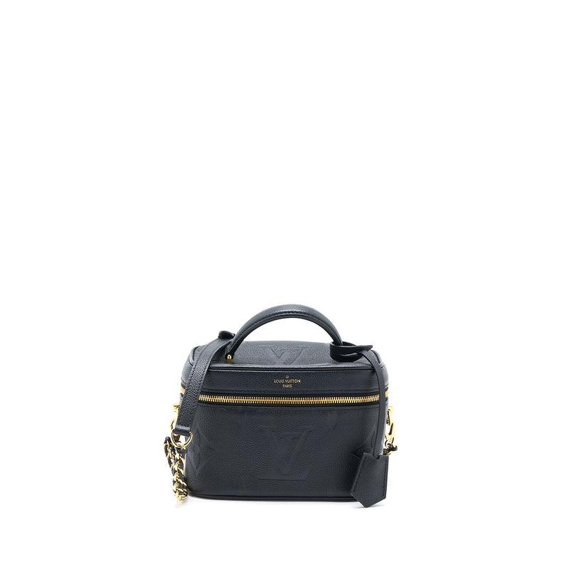 Louis Vuitton Vanity PM Monogram Empreinte Calfskin Black GHW