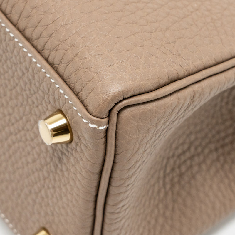 Hermes Kelly 25 Togo Etoupe GHW Stamp K