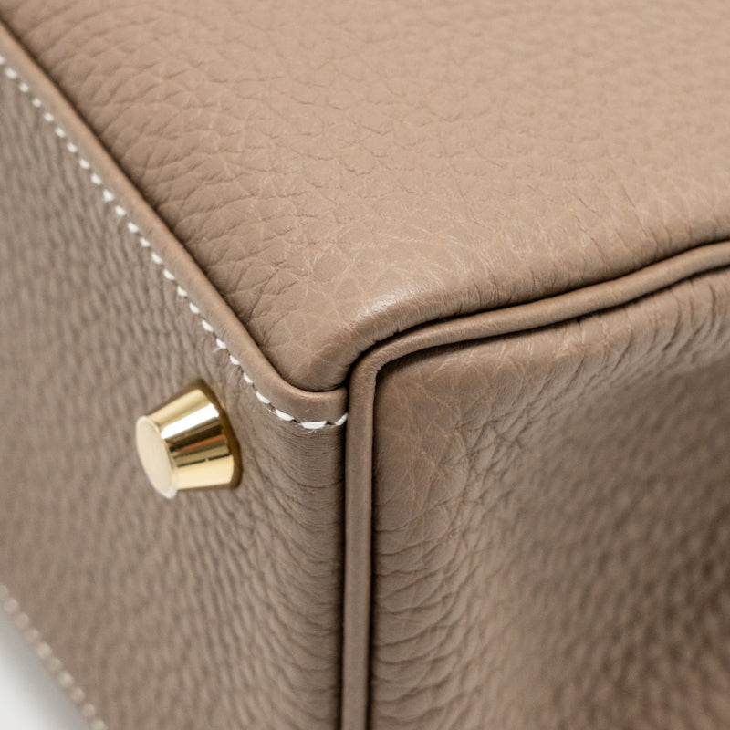 Hermes Kelly 25 Togo Etoupe GHW Stamp K