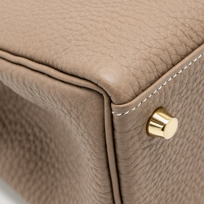 Hermes Kelly 25 Togo Etoupe GHW Stamp K