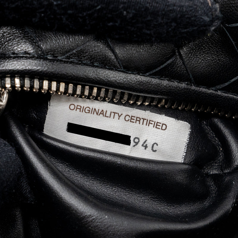 Bottega Veneta Mini Jodie Lambskin Black SHW