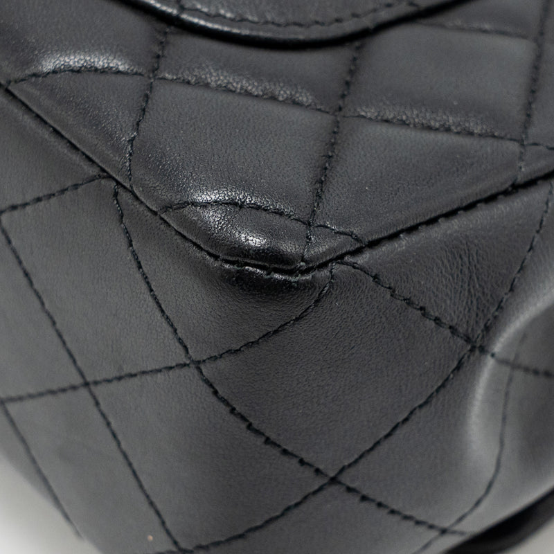 Chanel Mini Rectangular Flap Bag Lambskin Black SHW