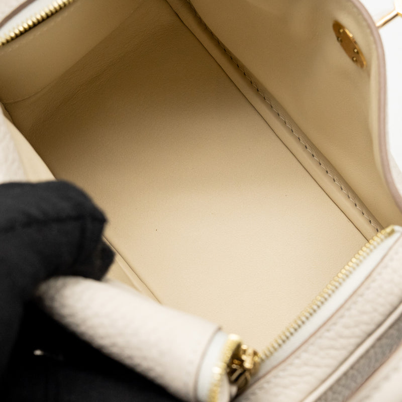Hermes Mini Lindy II Clemence Craie GHW Stamp K