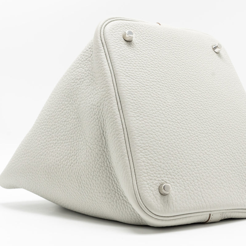Hermes Picotin 22 Lock Bag Clemence 80 Gris Perle SHW Stamp Y
