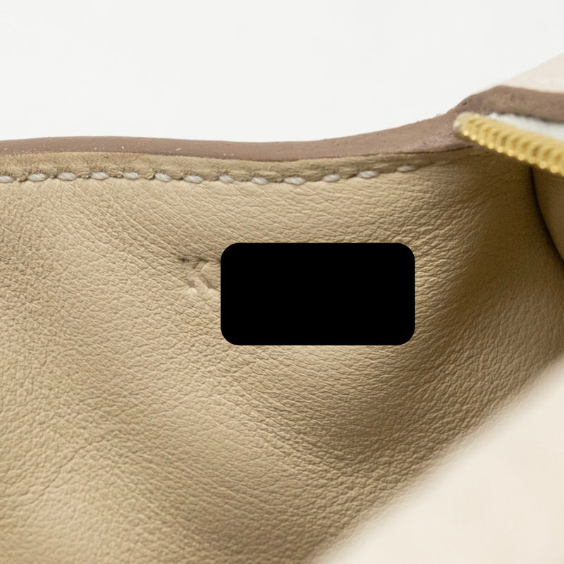 Hermes Mini Lindy II Clemence Craie GHW Stamp K