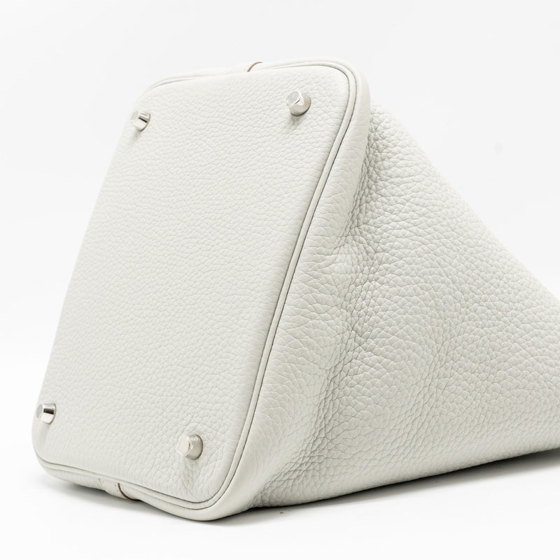 Hermes Picotin 22 Lock Bag Clemence 80 Gris Perle SHW Stamp Y