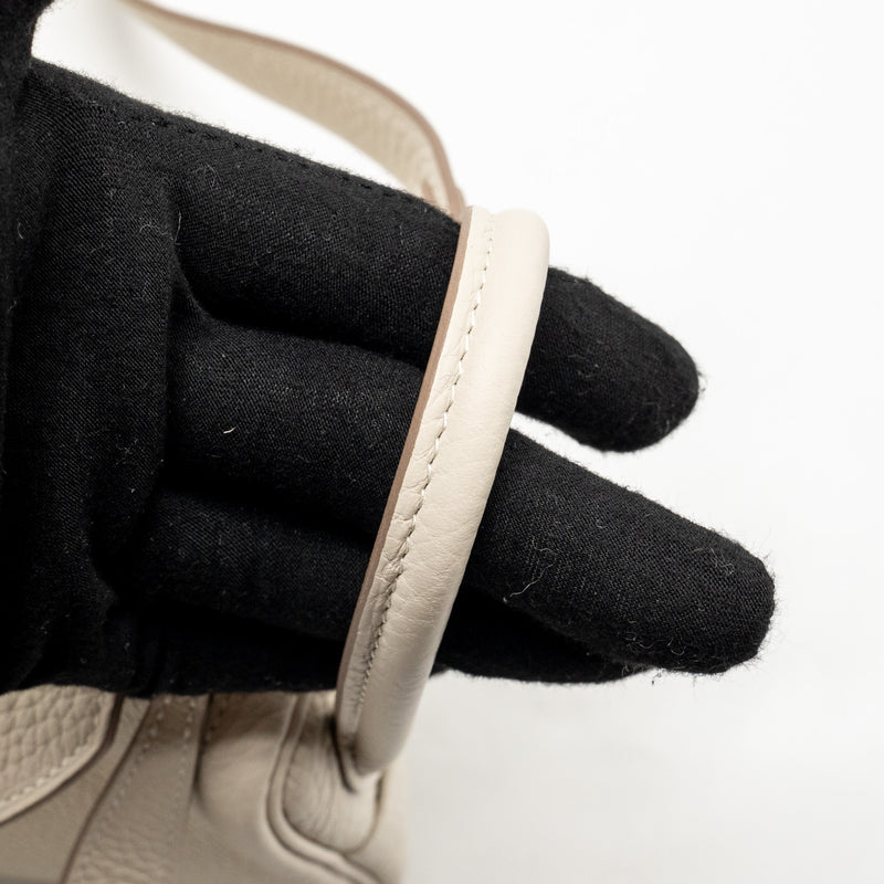 Hermes Mini Lindy II Clemence Craie GHW Stamp K