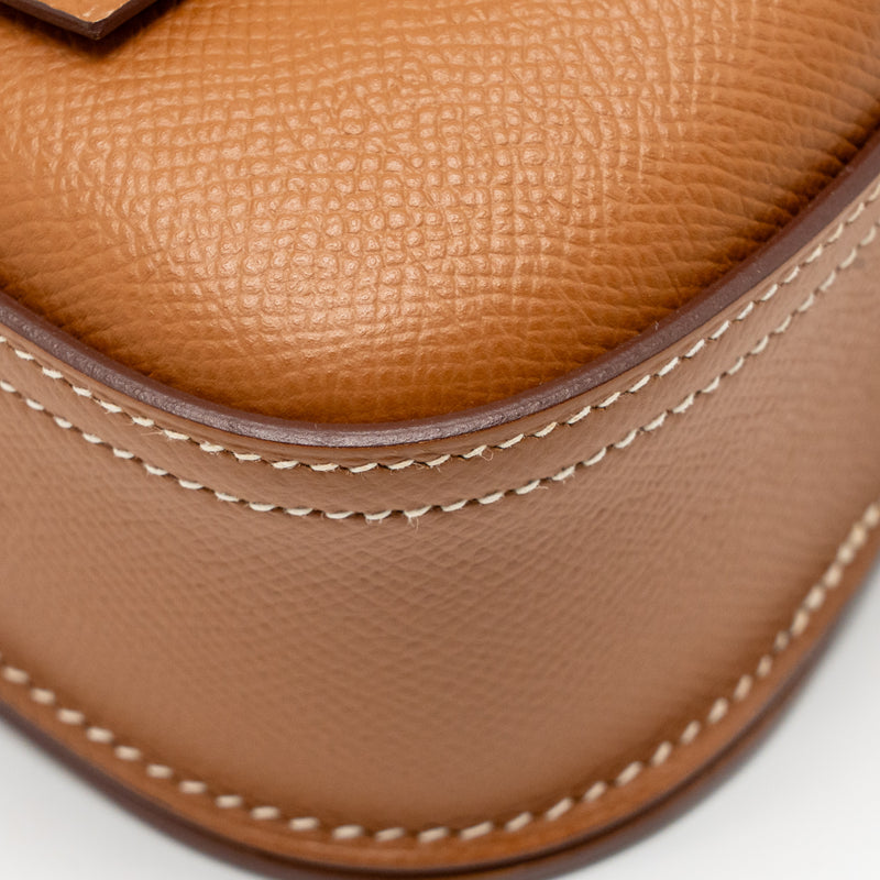 Hermes Della Cavalleria Mini Bag Epsom Gold SHW Stamp Z