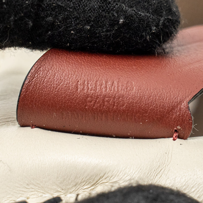 Hermes birkin 25 Epsom etoupe / gris pale / ebene SHW stamp B