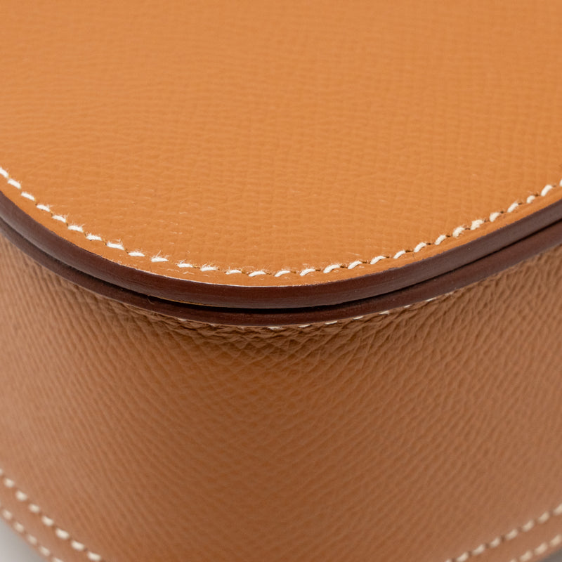 Hermes Della Cavalleria Mini Bag Epsom Gold SHW Stamp Z