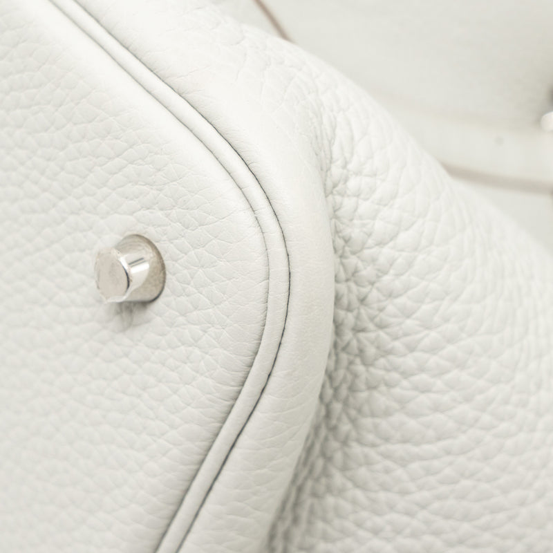 Hermes Picotin 22 Lock Bag Clemence 80 Gris Perle SHW Stamp Y
