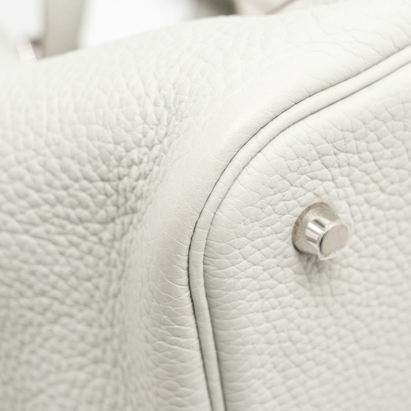 Hermes Picotin 22 Lock Bag Clemence 80 Gris Perle SHW Stamp Y