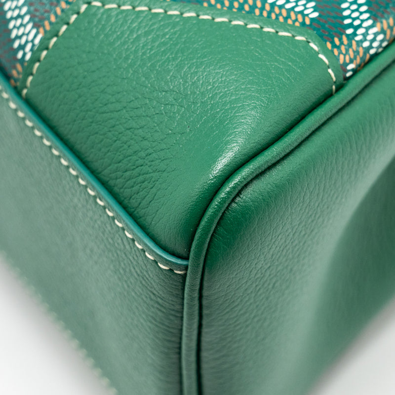 Goyard Mini Saigon Bag Goyardline Canvas/Calfskin Green SHW