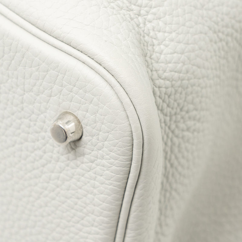 Hermes Picotin 22 Lock Bag Clemence 80 Gris Perle SHW Stamp Y