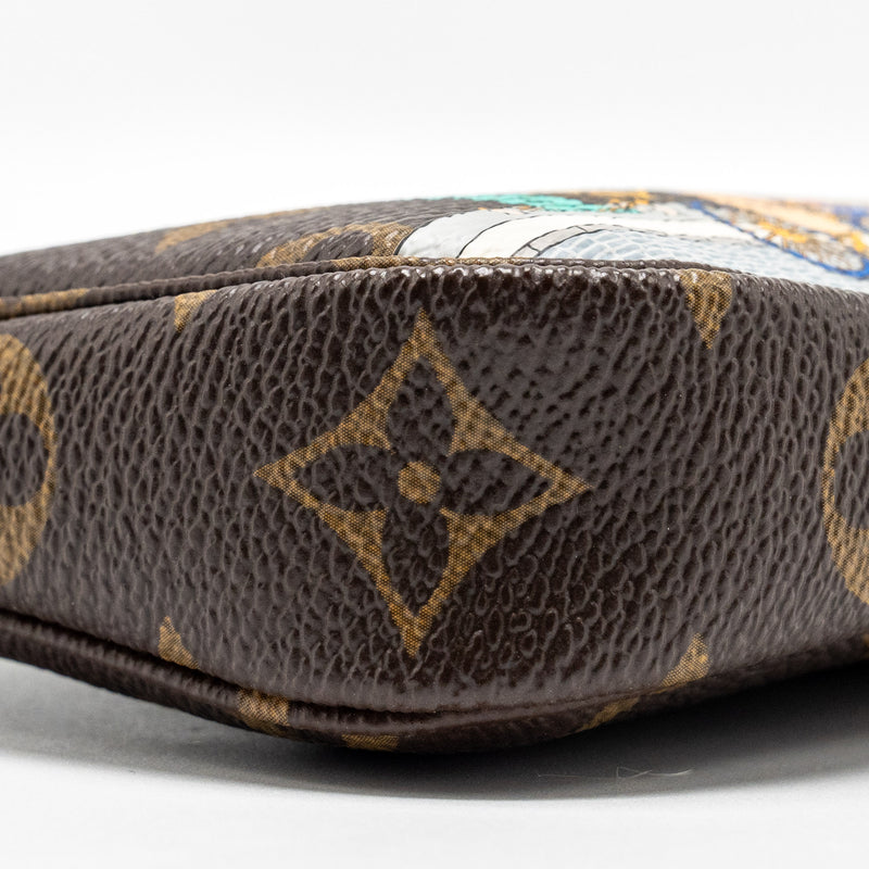 Louis Vuitton Mini Pochette Holiday Limited Print Monogram Canvas GHW