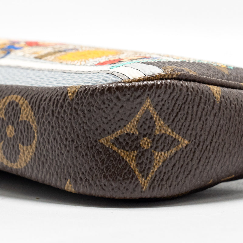 Louis Vuitton Mini Pochette Holiday Limited Print Monogram Canvas GHW