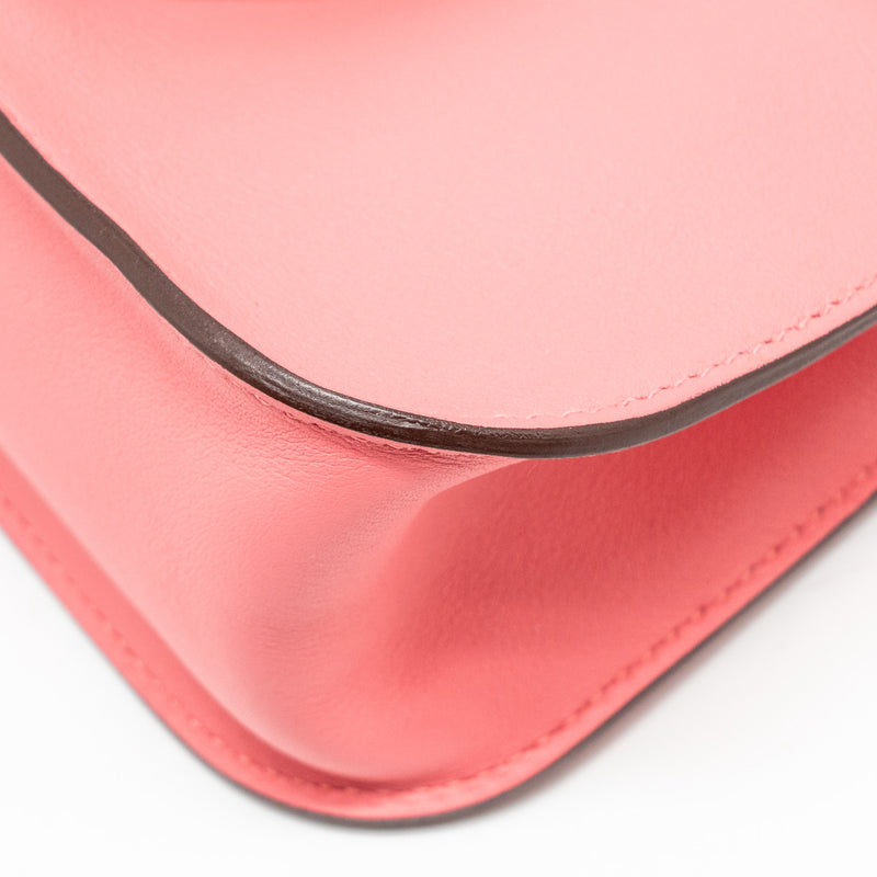 HERMES Mini Halzan 22 Swift Rose Azalee SHW Stamp A