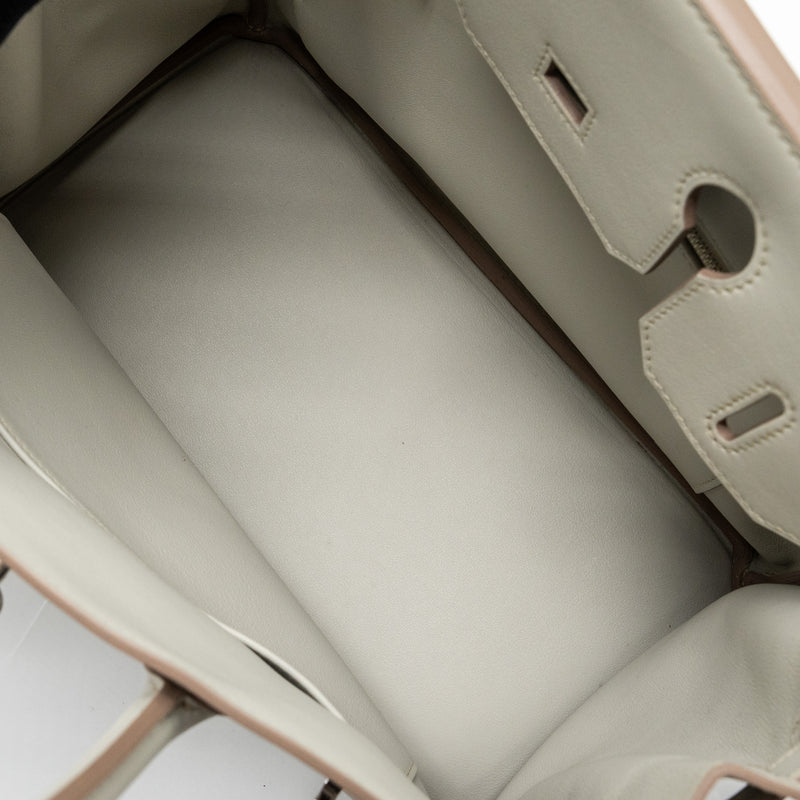 Hermes birkin 30 swift gris perle SHW stamp square R