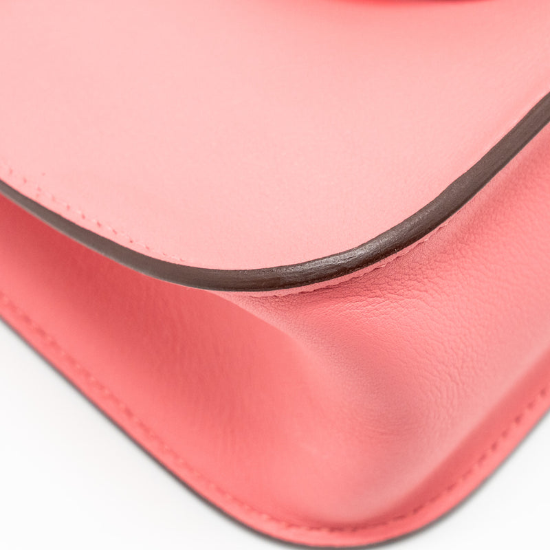 HERMES Mini Halzan 22 Swift Rose Azalee SHW Stamp A