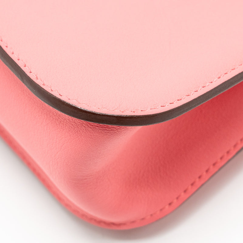 HERMES Mini Halzan 22 Swift Rose Azalee SHW Stamp A