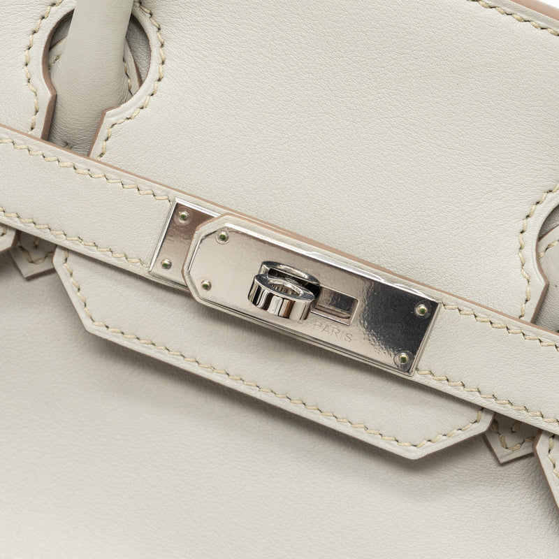 Hermes birkin 30 swift gris perle SHW stamp square R