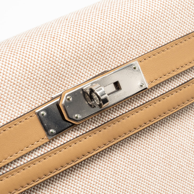 Hermes Kelly 28 Swift/Canvas Chai SHW Stamp U