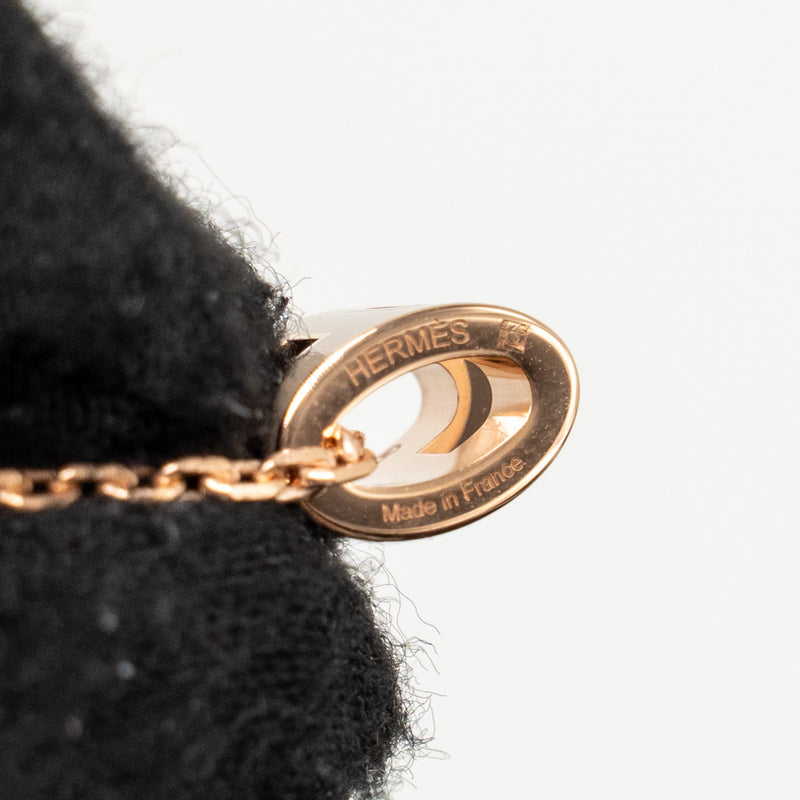 Hermes Mini Pop H Pendant Marron Glace RGHW