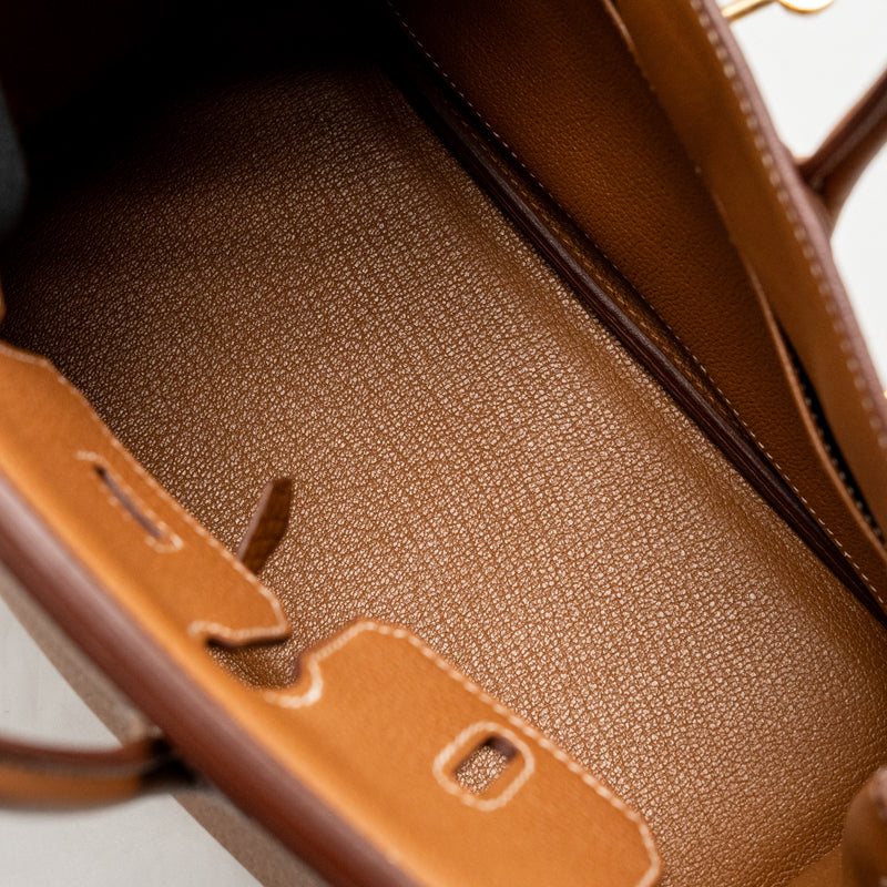 Hermes Birkin 25 Togo Gold GHW Stamp Z