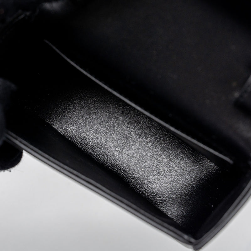 Celine Claude Shiny Calfskin Black GHW