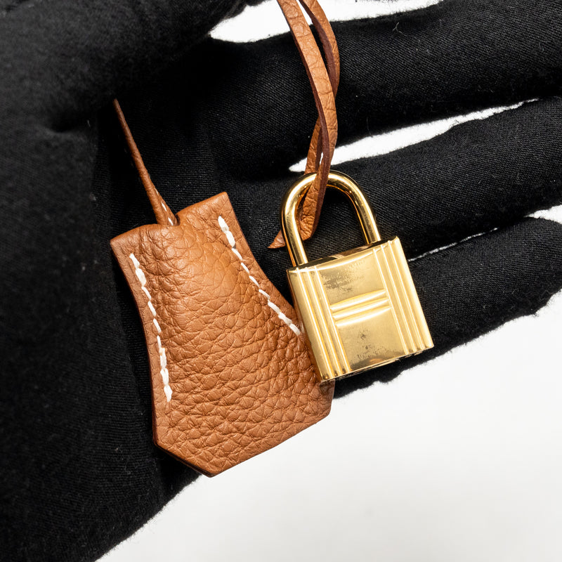 Hermes Birkin 25 Togo Gold GHW Stamp Z