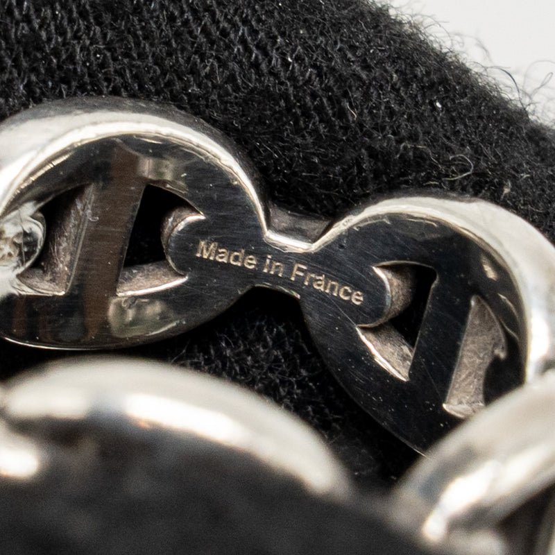 Hermes Size 51 Chaine D’ancre Enchainee Ring, Small Model Sterling Silver