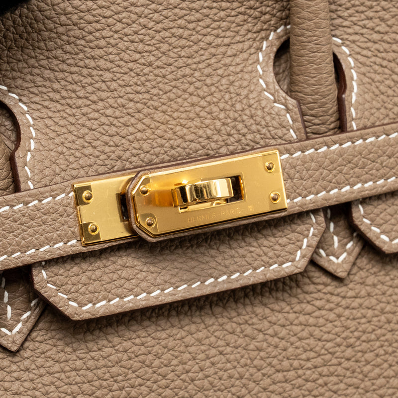 Hermes Birkin 25 Togo Etoupe GHW Stamp Z