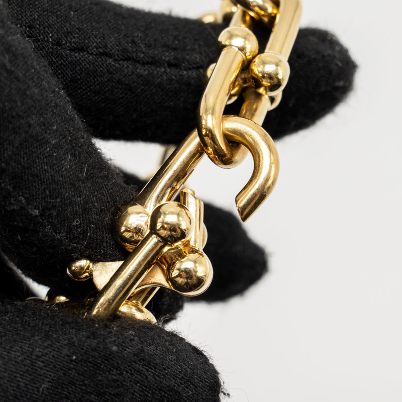 Tiffany Size Small Tiffany Hardware Large Link Bracelet Yellow Gold/Diamonds