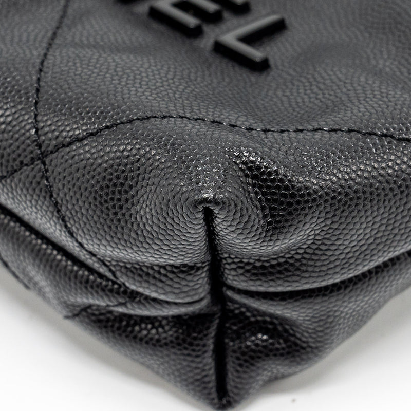Chanel Mini 22 Bag Caviar Black GHW (Microchip)