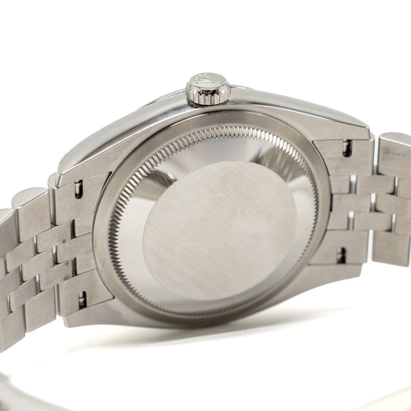 Rolex Datejust 36 Oystersteel, Bright Black Dial/Oyster Bracelet Model: 126200-0003