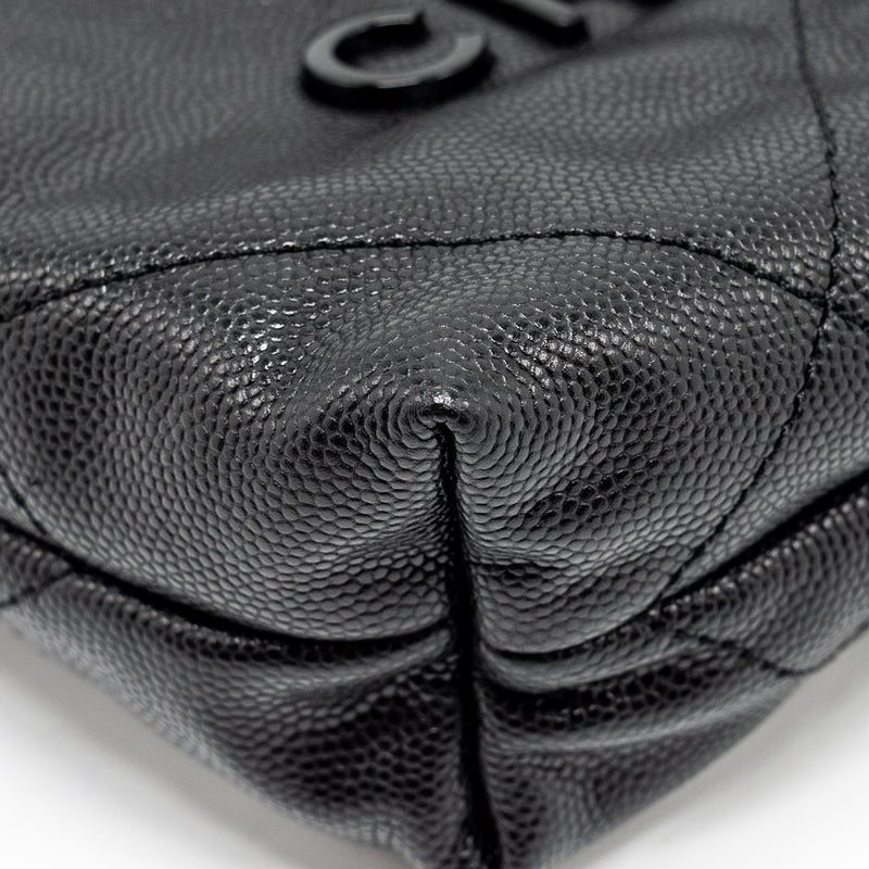 Chanel Mini 22 Bag Caviar Black GHW (Microchip)