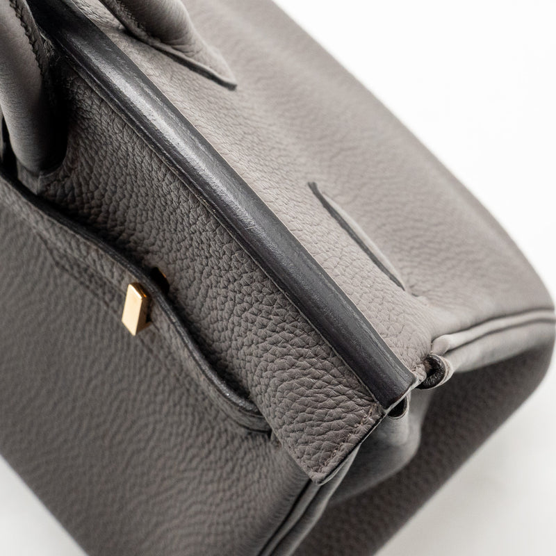Hermes Birkin 25 Togo Gris Etain RGHW Stamp D
