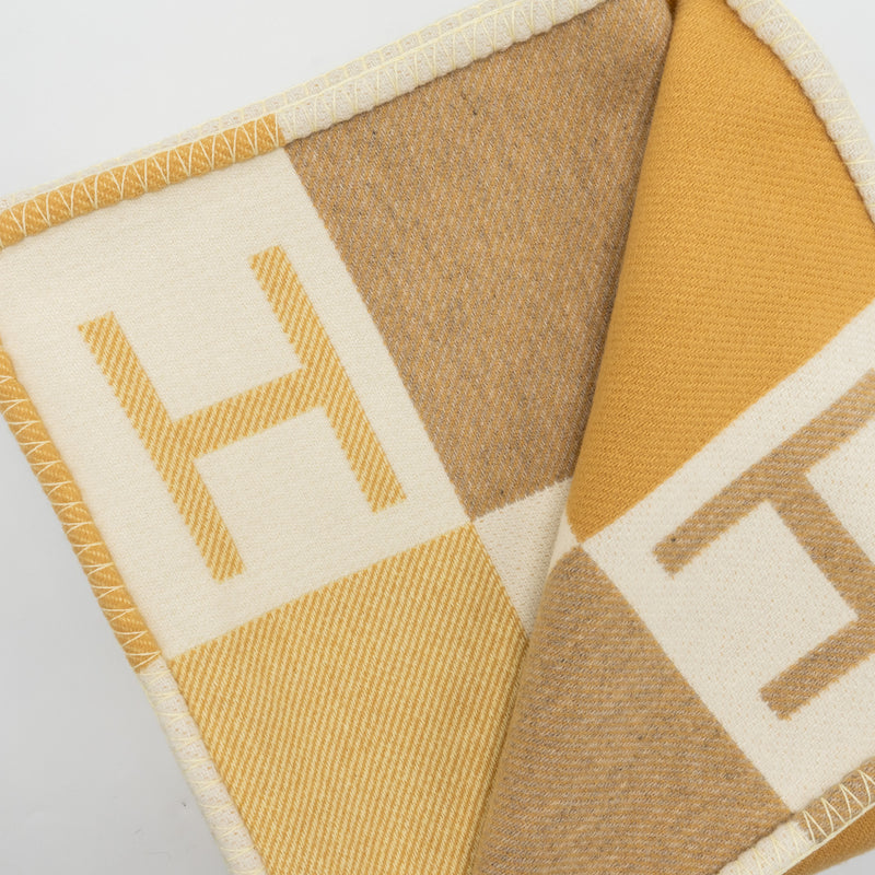 Hermes Avalon Vibration throw blanket wool / cashmere Tisane