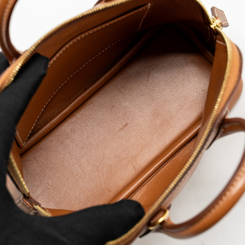 Hermes Mini Bolide Evercolor Gold GHW Stamp Y