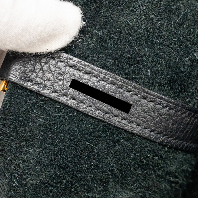 Hermes Picotin 22 Clemence Black GHW Stamp Z
