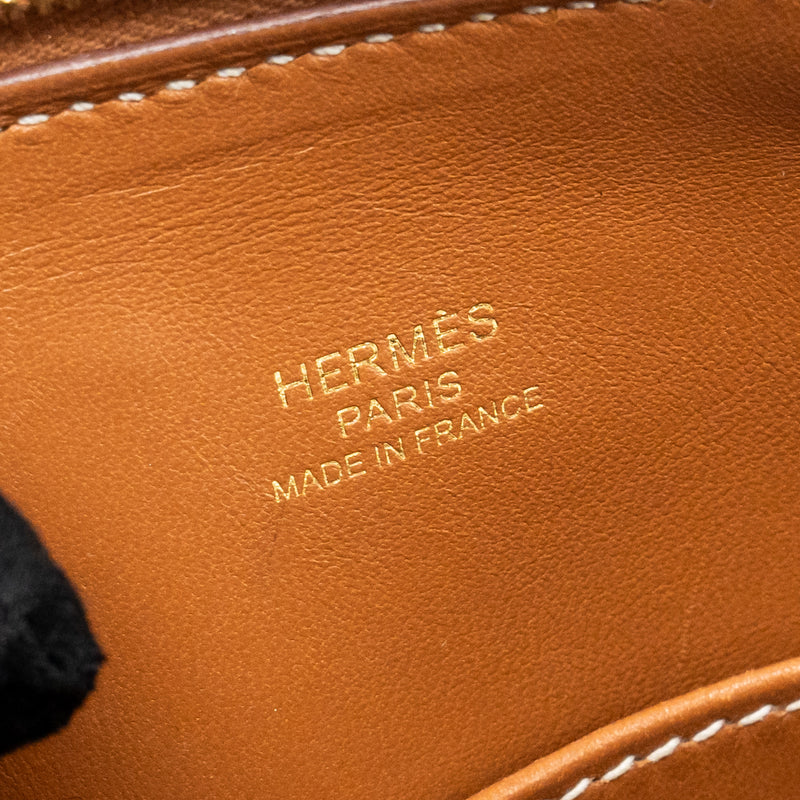 Hermes Mini Bolide Evercolor Gold GHW Stamp Y