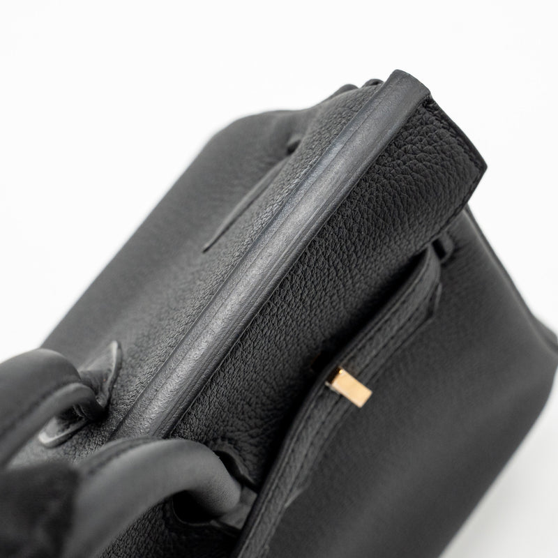 Hermes Birkin 25 Togo Black RGHW Stamp U