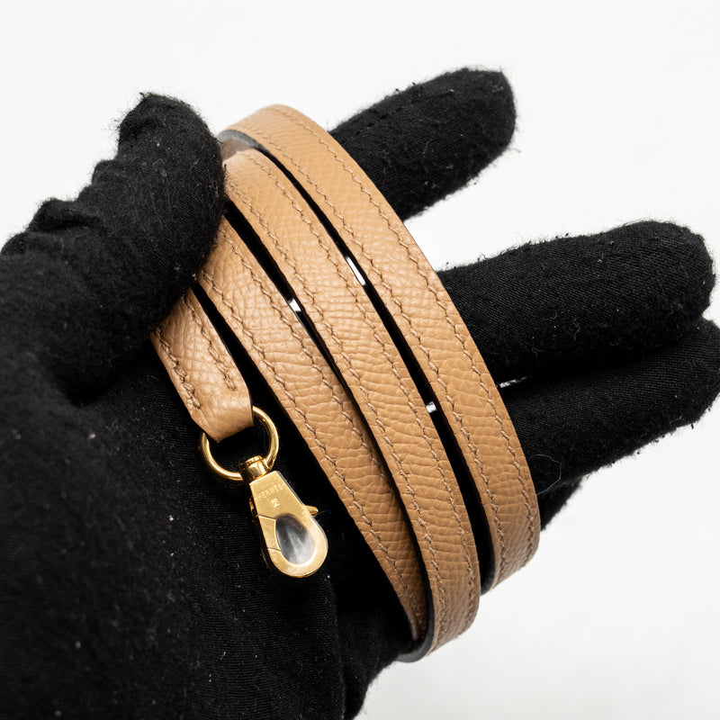 Hermes Mini Kelly II Epsom Chai GHW Stamp Z