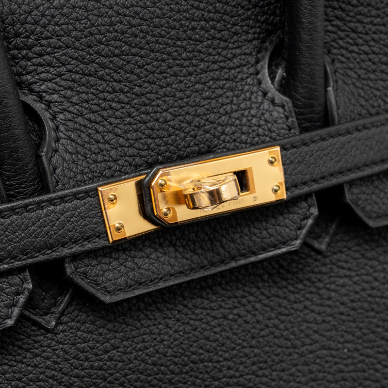Hermes Birkin 25 Togo Black RGHW Stamp U